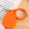 Lupa dobrável para chaveiro, uma ferramenta de leitura especial para idosos, alta definição, portátil, de mão, mini lupa de alta potência