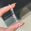 Suave no pulso~Pulseira de coração com laço de luz estelar cintilante para mulheres, novo modelo 2026, joia de coração feminina com diamante azul