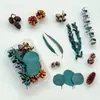 Paquete de Materiales Hechos a Mano para Bricolaje Flores Mixtas Plantas Flores Secas Piñas de Navidad Estilo Bosque para Jardín de Infancia Creación Ambiental Decoración