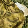 Tejido de Gasa Xiangyun de Seda con Patrón de Nube Azul Estilo Chino Nuevo Estilo Nacional Camisa Chaleco Bolsita Cheongsam Tejido Hecho a Mano