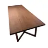 Mesa de Té Grande de Madera Maciza de Nogal Negro, Estilo Chino Nuevo, Mesa de Té de Gama Alta, Mesa de Comedor para el Hogar, Mesa de Té para Recepción de Oficina
