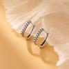 Pendientes de moneda de cobre en plata de ley 925 para mujer, con personalidad, estilo retro, Tremella, viento frío, nuevos pendientes combinables.