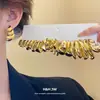 Set de Aretes Geométricos Irregulares con Aguja de Acero Pendientes Retro Europeos y Americanos Moda Simple Pendientes de Lujo Ligero Pendientes de Gama Alta Venta al por Mayor