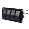 Cargador de Coche, Accesorios de Modificación para Coche y Yate, Forma de Barco con Luces LED, Botón de Interruptor Combinado para Autobús y RV