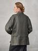 Jaqueta de Trabalho de Linho Puro Estilo Old Money de Alta Qualidade para Mulheres, Outono e Inverno, Silhueta de Lapela Trench Coat, Estilo Curto com Amarração, Cardigan de Caimento Relaxado