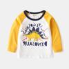 Camiseta de manga larga para niños Ropa infantil coreana al por mayor Camiseta interior de manga larga para niños Chaqueta de bebé Fabricantes de moda en representación del envío