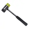 Martillo de Goma, Herramienta de Mazo de Goma, Martillo Pequeño para Colocar Baldosas de Piso, Martillo de Instalación con Mango de Tubo de Acero, Cabeza de Martillo Ensanchada