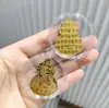 Shuibei Mismo Estilo Oro Puro 999 Pegatina de Oro para Teléfono 2Mg, La Riqueza Viene de Todas Partes, Accesorio Creativo Regalo Venta al por Mayor