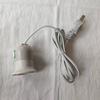 Com linha Porta-lâmpada White Lukou e27 com interruptor Cabeça de lustre Lâmpada econômica Parafuso especial de suspensão Porta-lâmpada 2 m