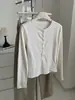 Elegante camiseta de manga comprida com gola Henry estilo coreano para mulheres, outono, elástica, slim fit, versátil, base que afina, estilo vintage