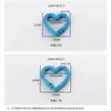 Color de pintura hebilla de resorte de aleación en forma de corazón anillo de resorte abierto llavero para auriculares colgante de equipaje accesorios de bricolaje