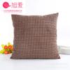 Funda de Almohada de Terciopelo Seleccionada Cuidadosamente, Color Sólido Minimalista Moderno, Grano de Maíz Grande, para Cojín de Sofá de Casa, Sin Relleno, Fabricante