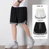 Shorts Bermuda Deportivos Casuales de Verano Finos Sueltos Cómodos Modernos de Seda de Hielo de Secado Rápido Pantalones Cortos de Baloncesto Americanos para Hombre