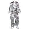 Vestuário de isolamento contra fogo, traje de combate a incêndio resistente a altas temperaturas de 500-1000 graus com mochila, vestuário anti-queimadura, vestuário para fundição de aço