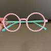 Marco Redondo para Bebé Niño Patas Suaves Marco para Gafas de Niña Marco para Gafas de Niños Niños Lindo Sin Lentes Patas Suaves Niña Dibujos Animados