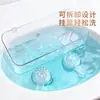 Estante de almacenamiento con ventosa, estante de baño para pared sin taladrar, organizador para tocador de baño, caja de almacenamiento para productos de cuidado de la piel, cesta colgante