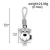Llavero Colgante de Cuero de Dibujos Animados Lindos Colgante para Coche Bolsa Forma de Animal Mascota Regalo Creativo de Navidad