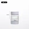 Botella dispensadora de vidrio transparente para crema Botella dispensadora de cosméticos portátil Crema para ojos Botella de muestra dispensadora de vidrio Vacía
