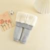 Leggings para Meninas Outono e Inverno Quentes Espessados Roupa Externa Elegante Meias para Bebês e Recém-Nascidos Meias-Calças Infantis de Lã de Cordeiro