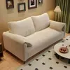 Sofá para salas pequenas, sofá preguiçoso para salões de beleza, quartos, apartamentos, imóveis para alugar, sofá de tecido, de três lugares para sala