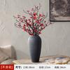 Maceta Rústica de Cerámica de Jingdezhen, Jarrón Cerámico Negro Simple Versátil, Recipiente para Arreglos Florales, Decoración de Entrada de Hogar u Hotel, Hecho a Mano