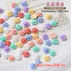 Accesorios de Flor de Resina de 13 mm Racimos Pequeños de Flores Hechos a Mano para DIY Estilo Antiguo Pasador Joyería Decoración para Funda de Teléfono Móvil Marco de Fotos Materiales