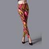 Leggings Finos de Seda Leite Lixada para Primavera e Outono Calça Legging Estampada com Desenho de Patinha Cartoon Calças Femininas