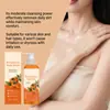 Gel de Ducha Fresco de Caqui Refrescante Limpieza Corporal y de Piel Espuma Hidratante Gel de Ducha Fácil de Enjuagar