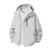 Chaqueta de Montañismo para Exteriores de Alta Calidad, de una Sola Capa, Desmontable, Cortavientos e Impermeable, con Capucha Funcional para Hombres y Mujeres, para Parejas