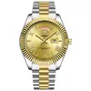 Reloj Transfronterizo 2025 Modelo Nuevo Reloj con Calendario Correa de Acero Sólido Reloj para Hombre Tendencia de Moda Negocios Resistente al Agua Reloj de Cuarzo