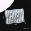 Molde de Silicona para Tallado de Uñas Nuevo Transfronterizo, Molde de Impresión para Árbol de Navidad, Campana, Hombre de Jengibre, Herramienta DIY para Uñas en Relieve