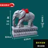 Escultura em Pedra Mármore Branco Par Companhia Villa Guardião de Porta Besta Divina Pedra Azul Elefante Absorvente de Água Novo Estilo Chinês