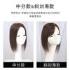 Pieza de Repuesto de Cabello Real para Cabello Largo Liso, Cobertura Natural para Canas, Pieza de Repuesto de Cabello Real Natural y Esponjosa para Mujeres