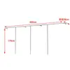 Prateleira de display para loja de roupas cabide de chão cabide de parede para roupas femininas roupas infantis cabide de parede em aço inoxidável cabide de parede com suporte lateral
