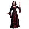 S-5XL Vestido Largo Retro de Corte Medieval Transfronterizo Disfraz de Performance Escénica de Halloween Vestido Victoriano