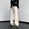 Calça jeans branca de alta qualidade estilo americano para homens primavera e outono design Sense Slight Slim Fit Calça reta de alta qualidade Sense Slimming