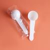Cuchara medidora de plástico para polvo de grado alimenticio al por mayor, empaque separado, cuchara para leche en polvo para hornear, cuchara medidora de detergente espesado
