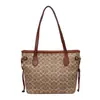 Bolso grande de alta gama para mujer 2026 nuevo bolso tote con estampado vintage bolso de mano para el trabajo bolso de hombro ligero