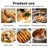 1 peça/2 peças, Termômetro de Fritura Extra Longo com Mostrador de 2" e Sonda de Aço Inoxidável de 15,7", Frigideira com Clipe Fácil de Ler, Termômetro de Alimentos, melhor para Doces e Cozimento de Carnes, Churrasco, Assar, Acessórios de Cozinha, Material Escolar, Branco