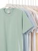 Playera de manga corta de algodón pesado japonés de 230 gramos para hombre y mujer, blanca pura, marca Tide, ancha, de hombro caído, lisa, al por mayor