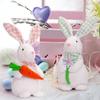 Nuevo conejo de Pascua transfronterizo muñeco de pie muñeco lindo decoración de fiesta navideña decoraciones para el hogar