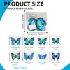 Variedad de Patrones Creativos Calavera Mariposa Pegatinas de Pared Proceso de Estampado en Caliente Mariposa Estereoscópica Decoración de Boda Festiva Cumpleaños Pegatinas de Pared