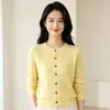 Cárdigan suéter de punto trenzado blanco con cuello redondo para mujer 2026, nuevo estilo otoño/invierno, corte holgado, efecto adelgazante, prenda exterior de punto de manga larga, talla única