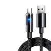 Cable de Carga Transparente Luminoso 240W Super Rápido Tipo-C Adecuado para Huawei Honor 10A Carga Rápida Cable de Datos Transfronterizo