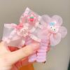 Anillo para el cabello con forma de línea telefónica de dibujos animados para niños, bonito lazo para la cabeza, trenza para niña pequeña, accesorio para el cabello rizado