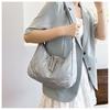 Bolso Grande de Estilo Occidental de Gran Capacidad Primavera y Verano 2024 Nuevo Casual Simple Textivo Moda Casual para Viajar Cruzado de Hombro Axilar Bolso Grande