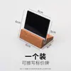 Soporte para Etiquetas de Precio de Pan Introducción del Producto Pantalla Borrable Soporte para Tienda de Pasteles Tarjeta de Mesa de Madera Maciza