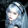 Nueva Diadema de Lazo Oscuro Accesorios para el Cabello Cruzados Góticos Subcultura Dulce Chica Lindos Accesorios para el Cabello Al por Mayor