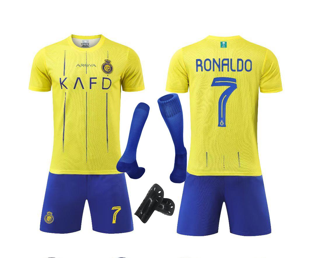 23-24利雅得主场 黄色 7号+袜子+插板