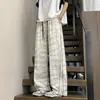 Pantalones Anchos Sueltos para Hombre, Tendencia de Primavera Versátiles con Cordón, Pantalones Casuales, Juveniles, Amigables con la Piel, Transpirables, Rectos, Joggers